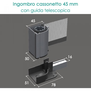 Zanzariera portafinestra telescopica a rullo