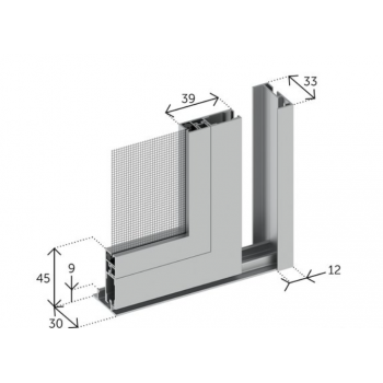 Zanzariera scorrevole per porta finestra
