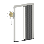 Zanzariera Plissettata a 1 Anta: ingombro Ridotto 22 mm Zanzariera Plissettata a 1 Anta: ingombro Ridotto 22 mm