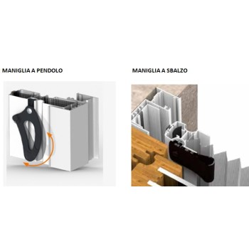 Zanzariera porte finestra senza guida a terra plissè