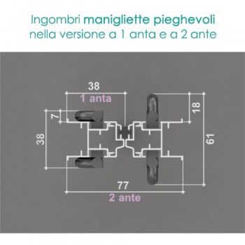 Zanzariera plissettata senza guida a terra 41mm