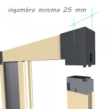 Zanzariera Plissettata per spazi ridotti 25mm