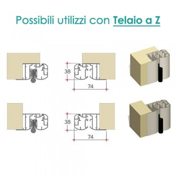 Zanzariera per porta finestra battente magnetica