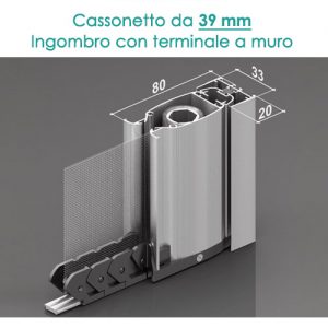 Zanzariera orizzontale - Binario Sottile - 1 ANTA
