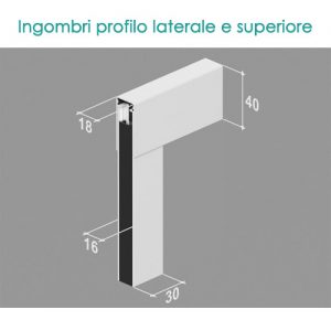 Zanzariera plissè 1 ANTA – chiusure laterali