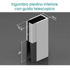 Zanzariera verticale - Guide Telescopiche