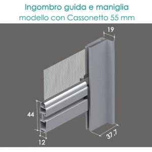 Zanzariera verticale con Catenella